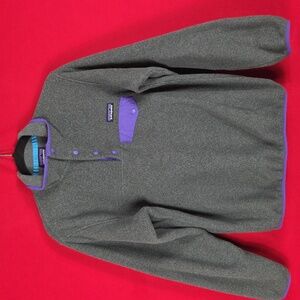 PATAGONIA Synchilla Snap-T Fleece‎ Pullover Gray Womens Size Small